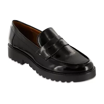 Mia Amore Hali Womens Moc Closed Toe Loafers-Wide Width