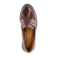 Mia Amore Hali Womens Moc Closed Toe Loafers-Wide Width