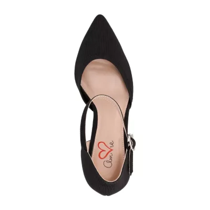Mia Amore Juny Womens Pointed Closed Toe Stiletto Heel Pumps