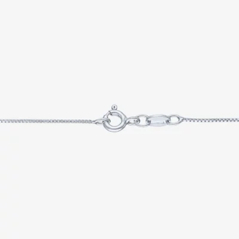 (G-H / I1-I2) Womens 1/3 CT. Lab-Grown Diamond Sterling Silver Round 18 Inch Pendant Necklace