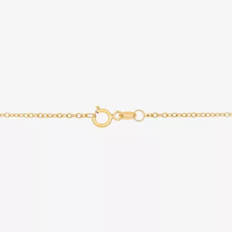 ( H-I/Si1-Si2 ) 2 CT. Lab-Grown Diamond 14K Gold Princess 18 Inch Pendant Necklace