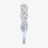 (G-H / I1-I2) Womens 1/2 CT. T.W. Lab Grown White Diamond 10K Gold Wedding Band