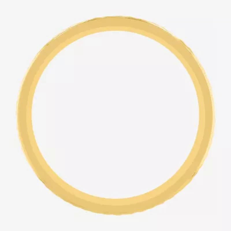 Mens 6MM 14K Gold Over Silver Wedding Band