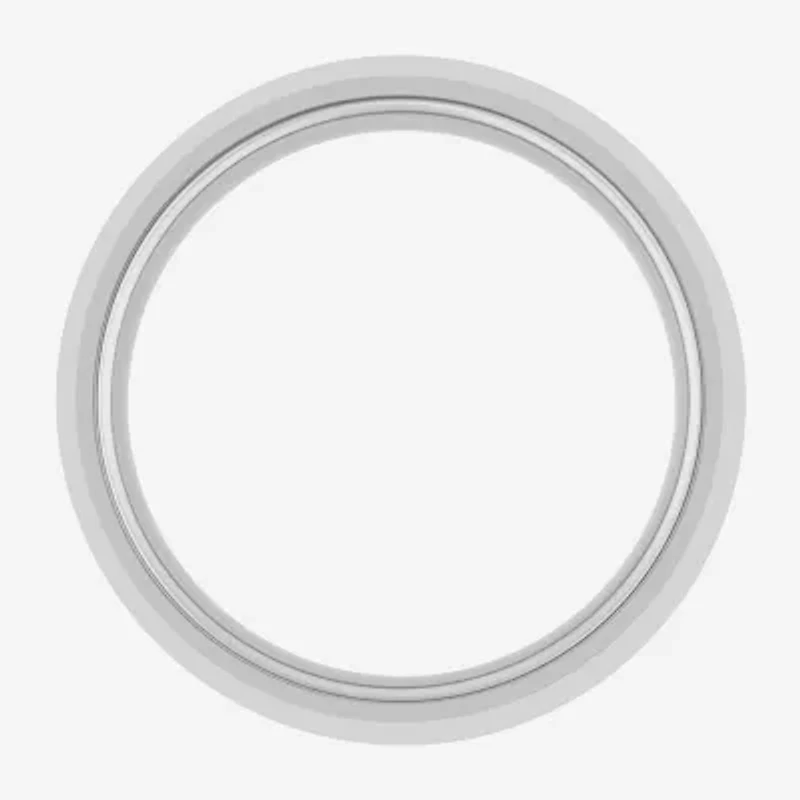Mens 6MM Natural Diamond Tungsten Wedding Band