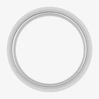 Mens 6MM Natural Diamond Tungsten Wedding Band
