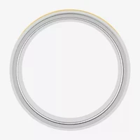 Mens 6MM 14K Gold Tungsten Wedding Band