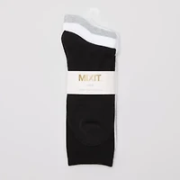 Mixit Everyday Essential Womens 3 Pair Crew Socks