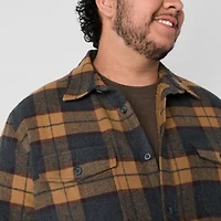 mutual weave Mens Midweight Big and Tall Shirt Jacket
