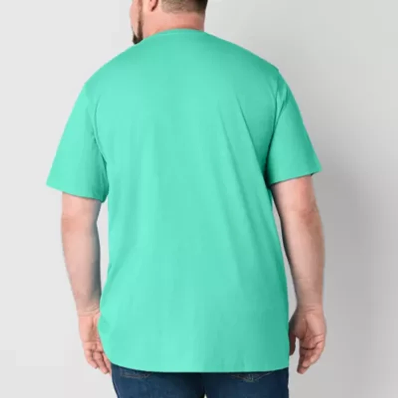 St. John's Bay Super Soft Mens Crew Neck Short Sleeve Quick Dry Big and Tall T-Shirt