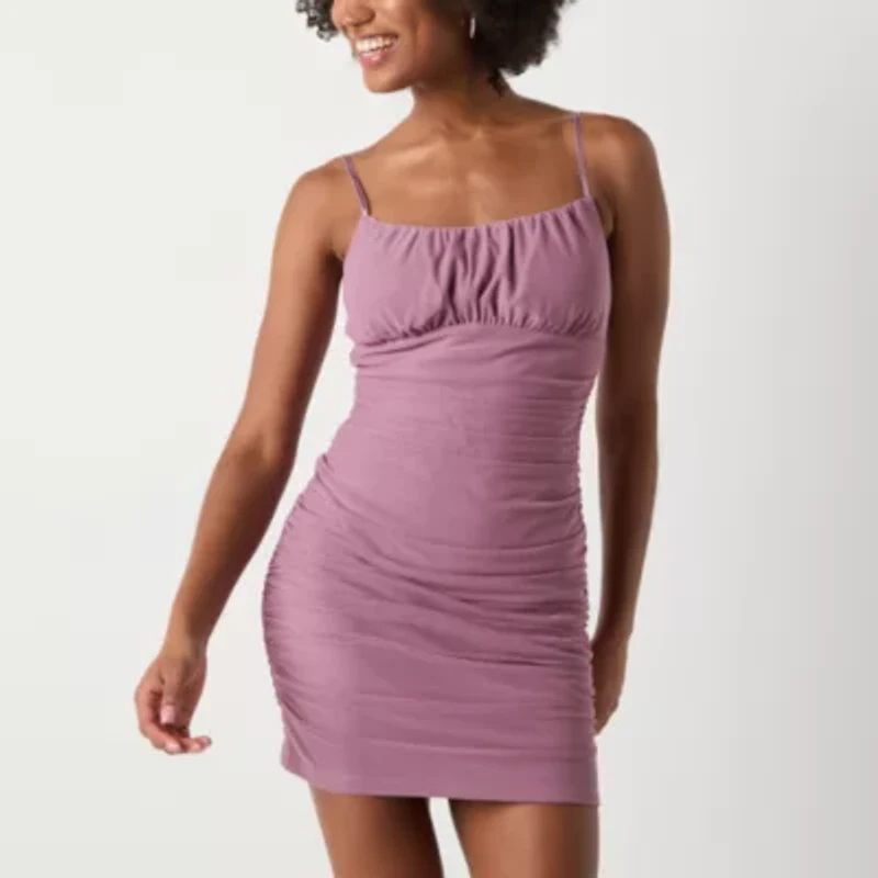 Emerald Sundae Womens Juniors Sleeveless Bodycon Dress