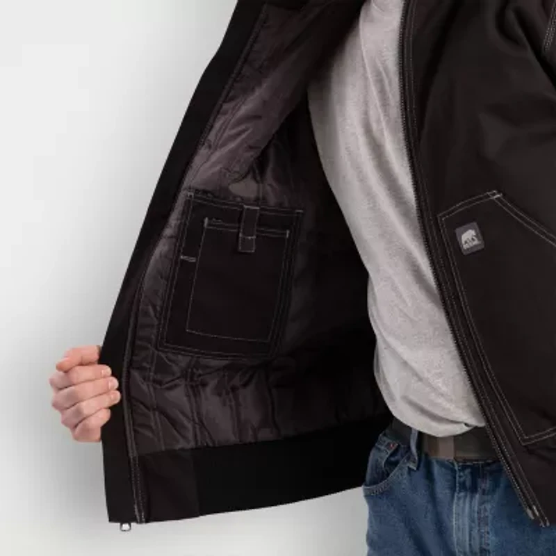Berne Modern Mens Hooded Heavyweight Big and Tall Work Jacket