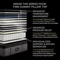 Beautyrest Black® Series Four 17.5" Firm Summit Pillow Top - Mattress Only