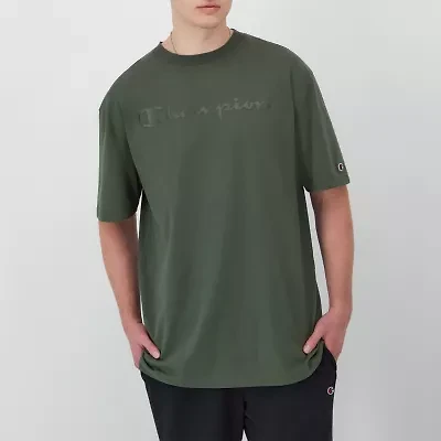 Champion Mens Crew Neck Short Sleeve Regular Fit Graphic T-Shirt