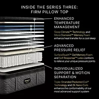 Beautyrest Black® Series Three 16.5" Firm Pillow Top - Mattress + Box Spring