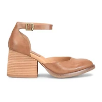 Korks Girls Almond Closed Toe Stacked Heel Pumps