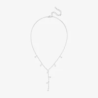 Bijoux Bar Silver Tone Womens 16 Inch Y Necklace