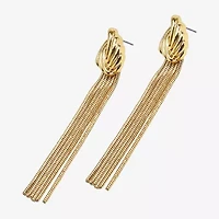 Bold Elements Gold Tone Womens Drop Earrings