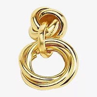 Bold Elements Gold Tone Womens Drop Earrings