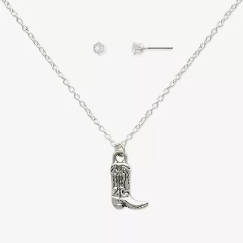 Mixit Womens Cubic Zirconia 2-pc. Jewelry Set