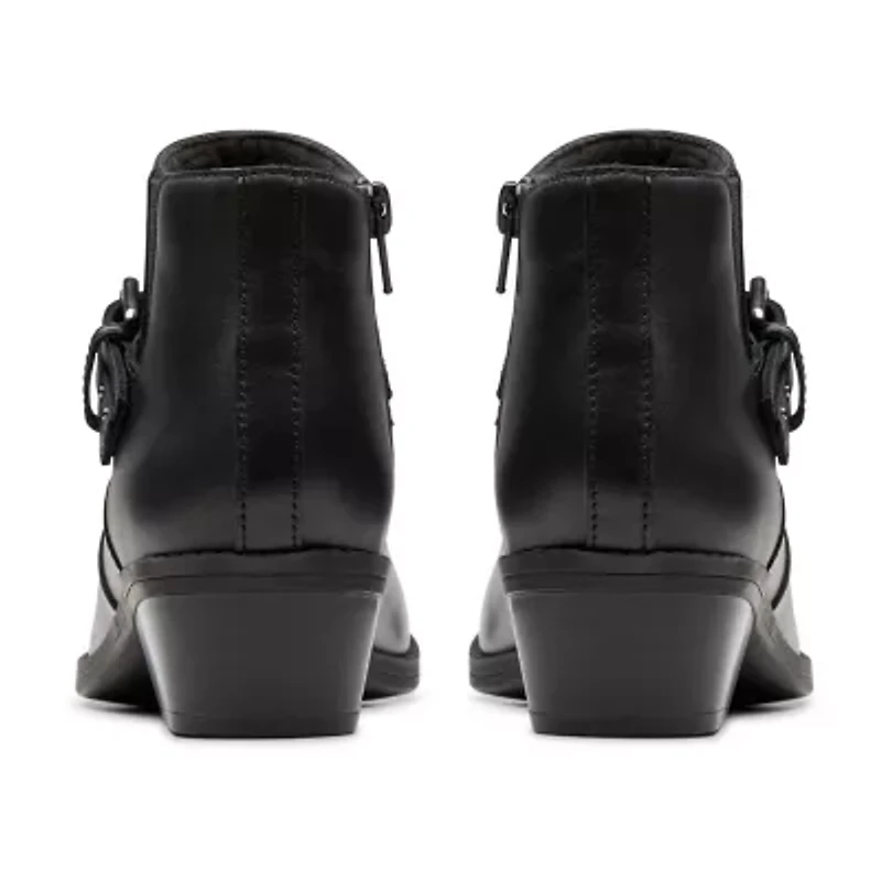 Clarks Womens Block Heel Booties