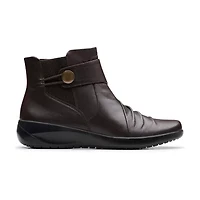 Clarks Womens Flat Heel Booties