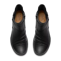 Clarks Womens Flat Heel Booties
