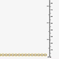 (F, Si1-Si2) Womens 5 CT. T.W. Lab Grown White Diamond 14K Gold Over Silver 7.5 Inch Tennis Bracelet