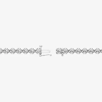 (F, Si1-Si2) Womens 5 CT. T.W. Lab Grown White Diamond Sterling Silver 7.5 Inch Tennis Bracelet