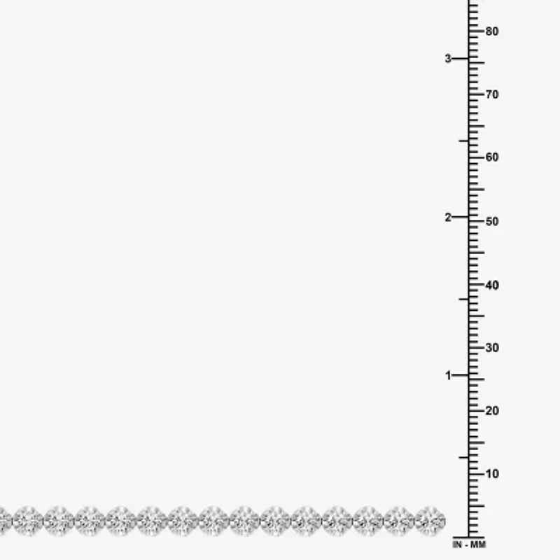(F, Si1-Si2) Womens 5 CT. T.W. Lab Grown White Diamond Sterling Silver 7.5 Inch Tennis Bracelet