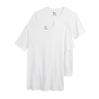 Jockey Mens 2 Pack Short Sleeve Crew Neck Moisture Wicking T-Shirt Big