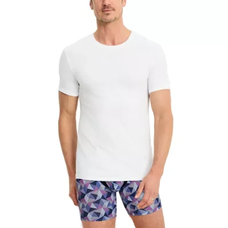 Jockey Mens 2 Pack Short Sleeve Crew Neck Moisture Wicking T-Shirt Big