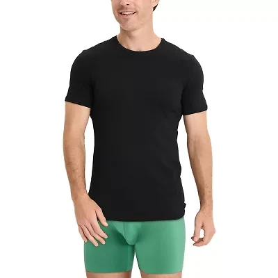 Jockey Mens 2 Pack Short Sleeve Crew Neck Moisture Wicking T-Shirt Big