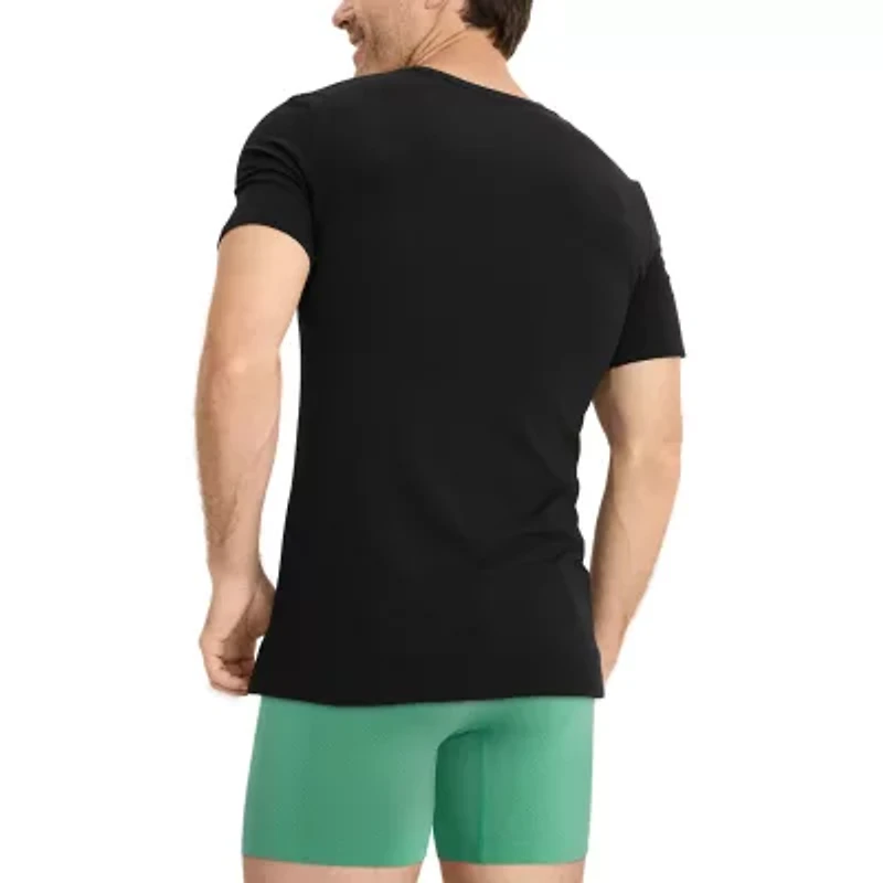 Jockey Mens 3 Pack Short Sleeve Crew Neck Moisture Wicking T-Shirt