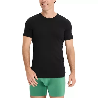 Jockey Mens 3 Pack Short Sleeve Crew Neck Moisture Wicking T-Shirt