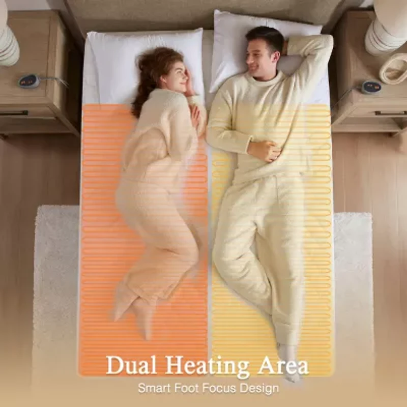 Beautyrest™ Cotton Blend Heated Electric Mattress Pad-5 Heat Settings 10hr Auto off