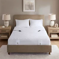 Beautyrest™ Cotton Blend Heated Electric Mattress Pad-5 Heat Settings 10hr Auto off