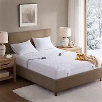 Beautyrest™ Cotton Blend Heated Electric Mattress Pad-5 Heat Settings 10hr Auto off