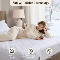 Beautyrest™ Cotton Blend Heated Electric Mattress Pad-5 Heat Settings 10hr Auto off