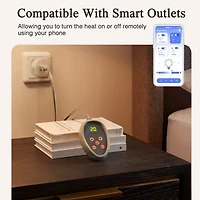 Beautyrest Cotton Deep Pocket Heated Mattress Pad-20 Heat Settings Pad