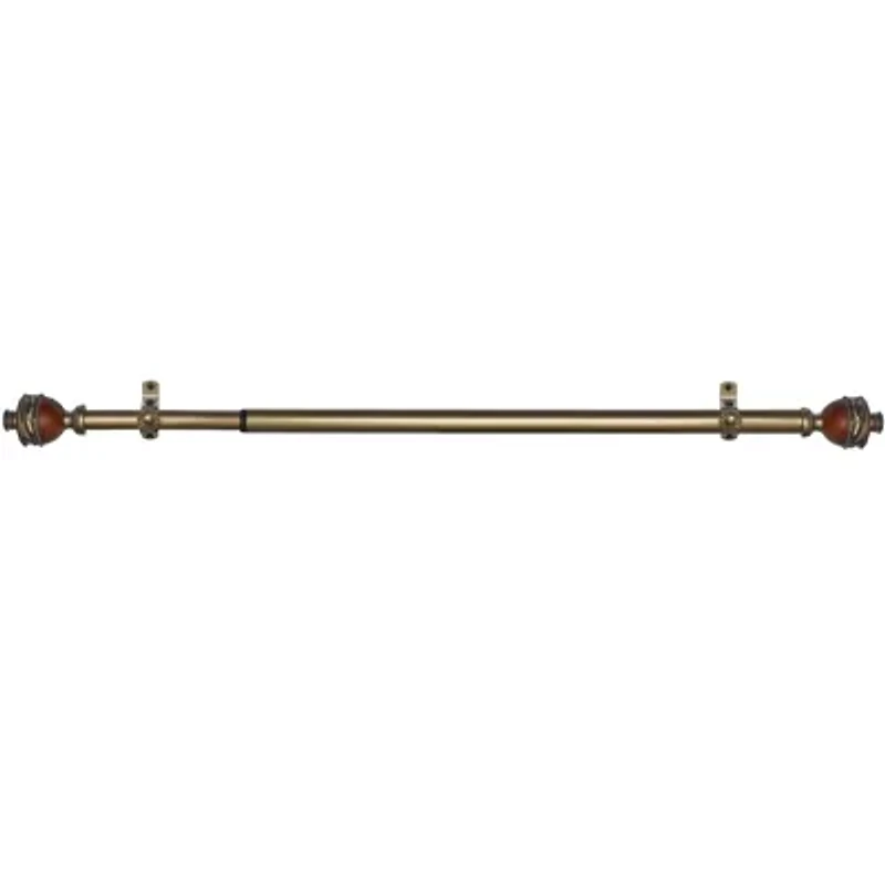Camino ¾" Adjustable Curtain Rod with Ava Finial