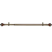 Camino ¾" Adjustable Curtain Rod with Ava Finial