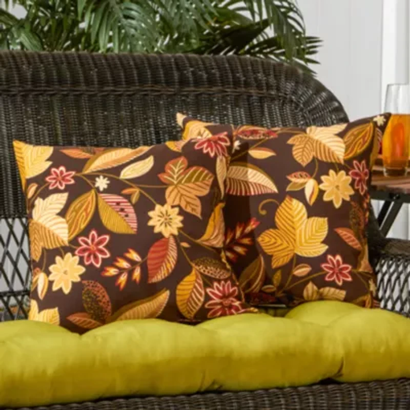 Greendale Home Fashions Square Outdoor Accent Pillows - Set of 2