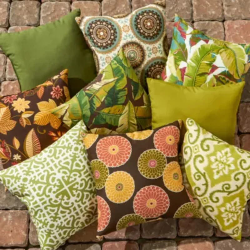Greendale Home Fashions Square Outdoor Accent Pillows - Set of 2