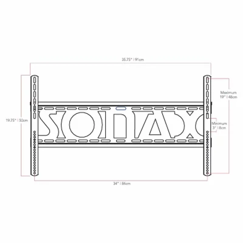 Corliving Fixed 70" and Up TV Wall Mount