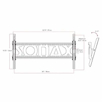 Corliving Tilting 70" and Up TV Wall Mount