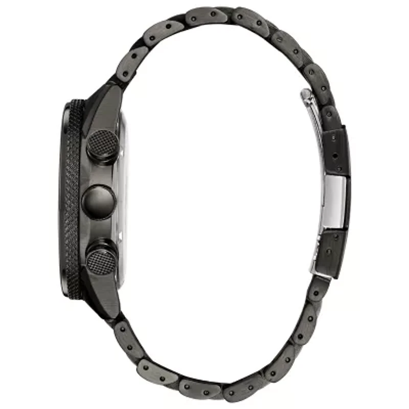 Citizen Nighthawk Mens Gray Stainless Steel Bracelet Watch Ca4377-53h