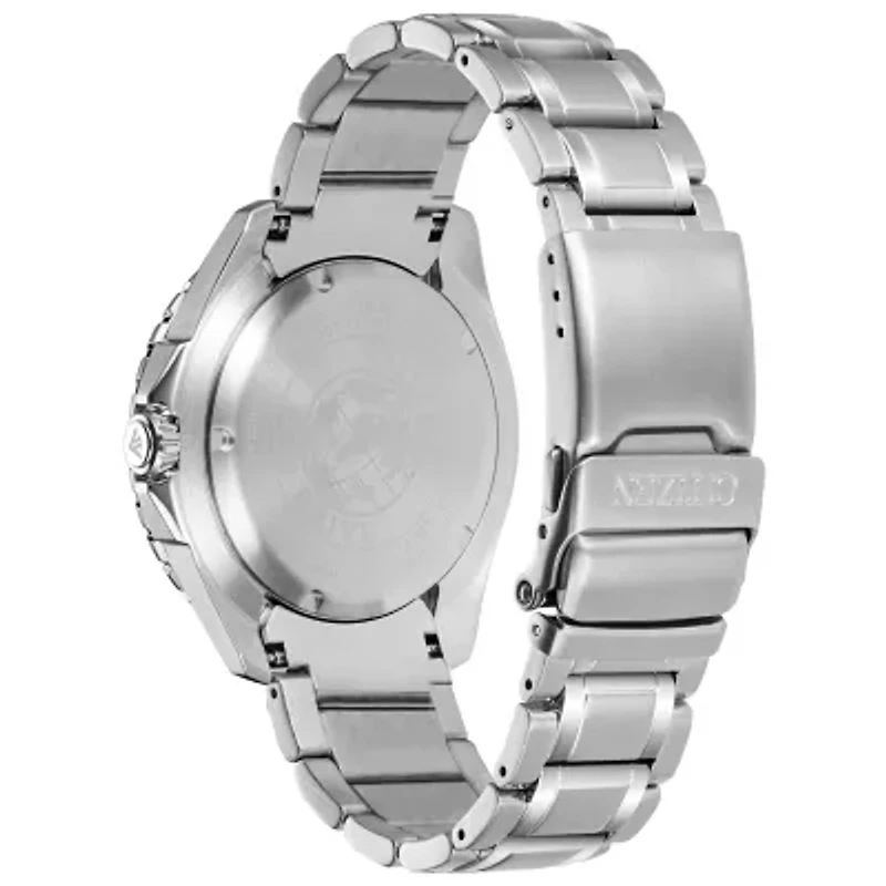 Citizen Promaster Diver Mens Silver Tone Stainless Steel Bracelet Watch Bn0191-55l