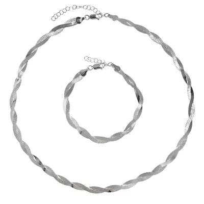 Made in Italy Womens Sterling Silver 2-pc. Jewelry Set