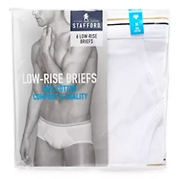 Stafford Low-Rise Mens 6 Pack Briefs 325616