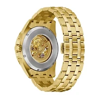 Bulova Classic Mens Automatic Gold Tone Stainless Steel Bracelet Watch 97a162